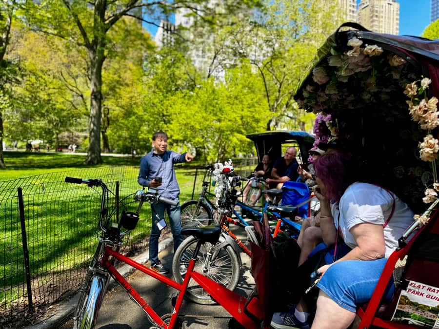 NYC: Central Park Storytelling Pedicab Tour with Theater - Strawberry Fields and The Dakota
