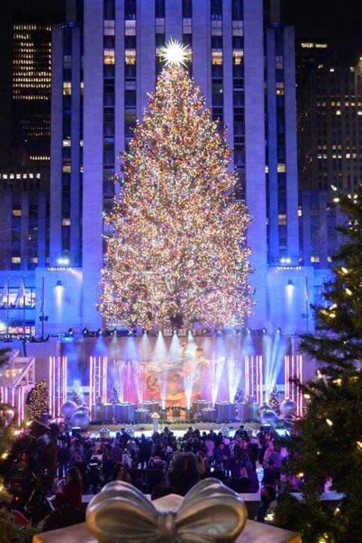NYC: Dyker Heights and NYC Holiday Lights Luxury Bus Tour - Finishing beneath the Rockefeller Center tree