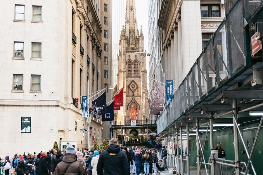 NYC: History of Slavery & Underground Railroad Walking Tour - Trinity Church and Wall Street from another angle