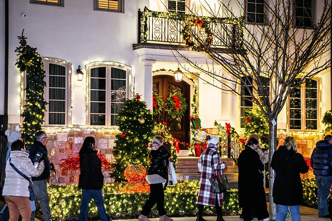 NYC Holiday Lights and Dyker Heights Luxury Bus Tour - Hudson Yards and the Vessel after dark