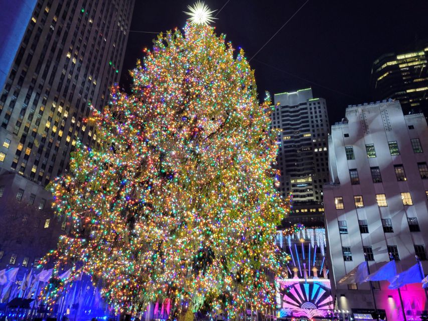 NYC: Holiday Lights Guided Bus Tour - Wall Street puts the holidays in a historic setting