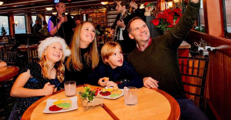 NYC: Holiday Yacht Cruise with Jazz, Cocoa & Carols - Following the route past Lower Manhattan