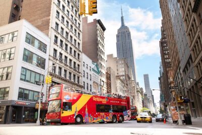 NYC Hop-on Hop-off Downtown Tour plus One Attraction