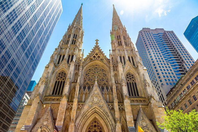 NYC Iconic Sights and Skyline Views with SUMMIT Ticket Option - St. Patrick’s Cathedral on Fifth Avenue