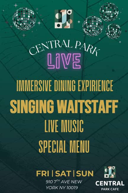 NYC: Immersive Dinner Show with Live Music - A dinner show rather than a standard café meal
