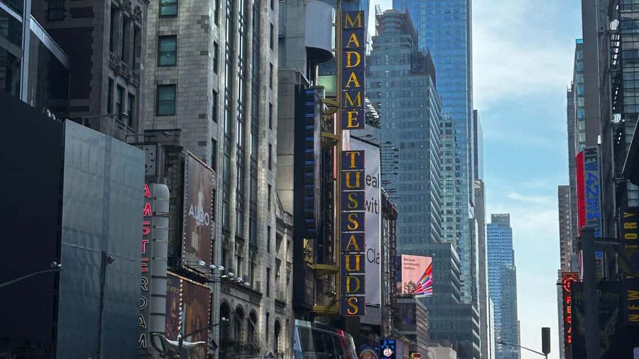 NYC Midtown Manhattan Times Square & Skyscraper Walking Tour - Times Square starts the tour with maximum noise