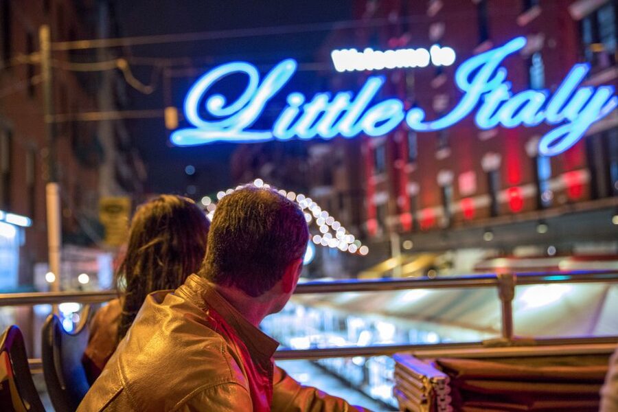 NYC: Sightseeing Night Tour by Open-Top Bus with Live Guide - Broadway, Lincoln Center, and the Theater District