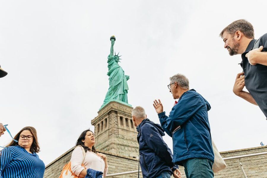NYC: Statue of Liberty and Ellis Island Guided Tour - The ferry ride to Liberty Island
