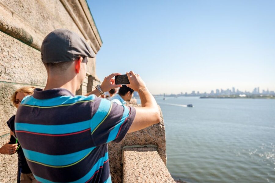 NYC: Statue of Liberty and Ellis Island Tour with Ferry - Liberty Island with the story before the selfie
