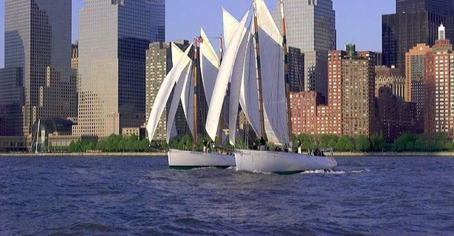 NYC: Statue of Liberty Day Sail on the Schooner Adirondack - Ellis Island and the approach to Lady Liberty