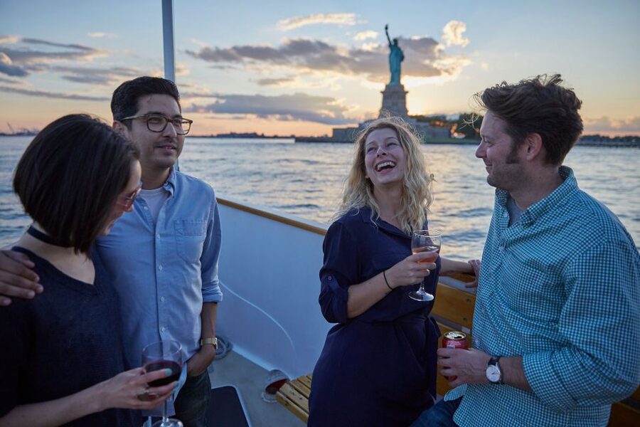 NYC: Sunset Cruise on a Small Yacht with a Drink - Why a Small Yacht Changes the New York View
