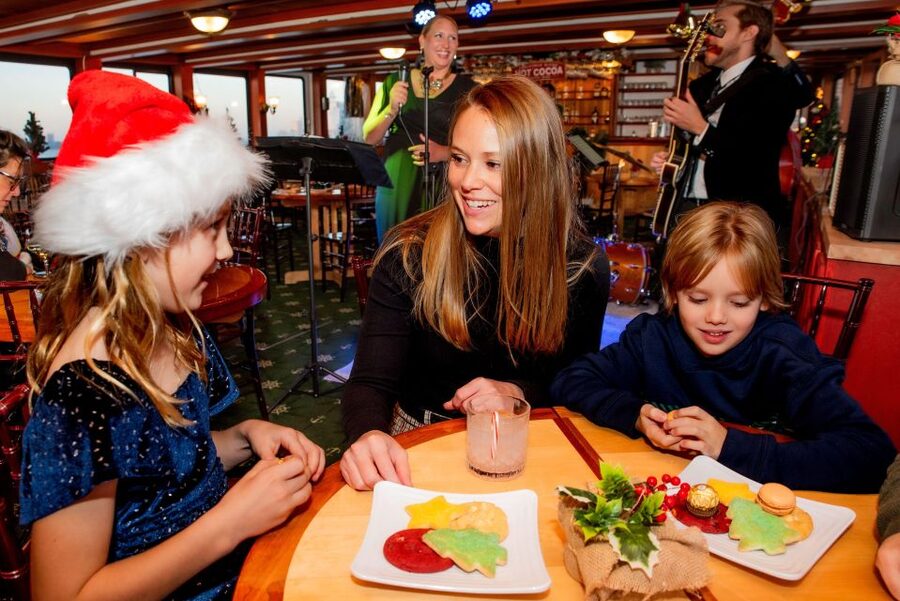 NYC: Sunset Holiday Cocoa Cruise - Boarding at Chelsea Piers and Pier 62