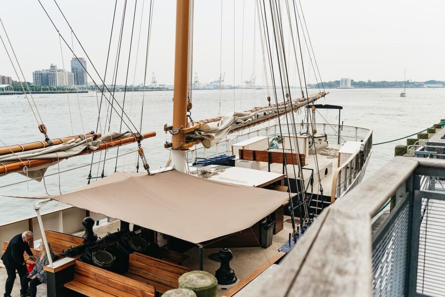 NYC: Sunset Jazz Sail aboard the 'Clipper City' - Setting Sail From Pier 17