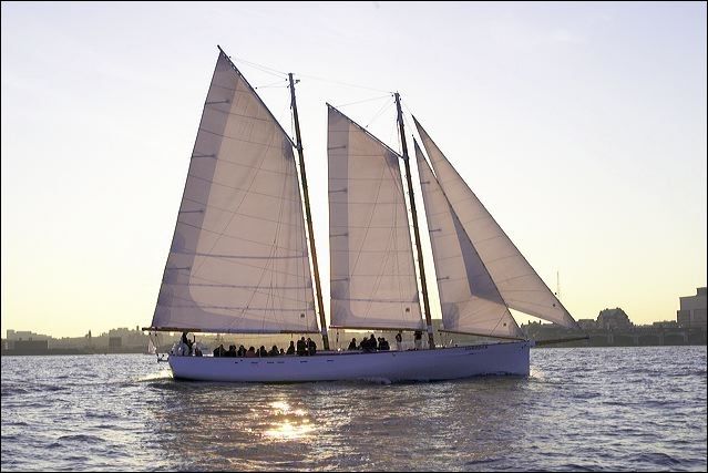 NYC: Sunset Sail Aboard Schooner Adirondack - Leaving Chelsea Piers for a quieter New York