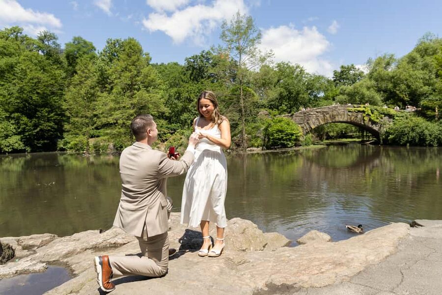 NYC: Surprise Proposal Photoshoot - Capture the Yes Forever - Central Park and the one-hour photo stop