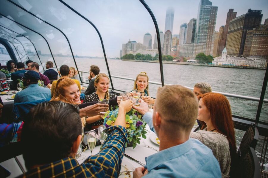 NYC: Thanksgiving Gourmet Lunch or Dinner Harbor Cruise - Music, dancing, and the pace of the meal