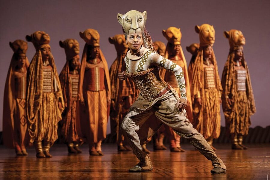 NYC: The Lion King on Broadway - The opening savanna scene