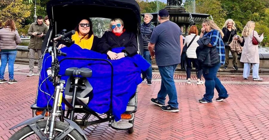 Official Pedicab Tours in Central Park - The Pond and Gapstow Bridge