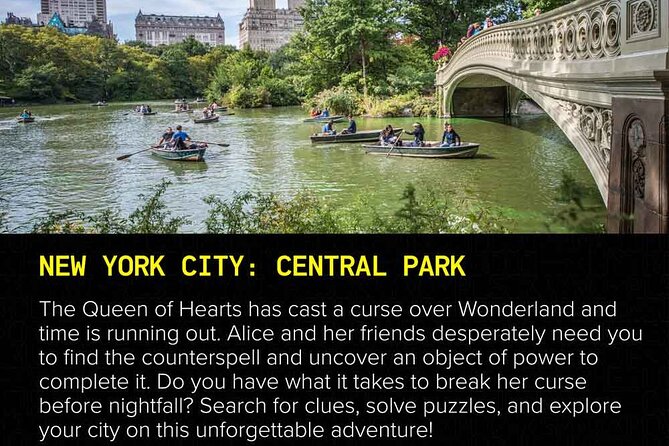 Outdoor Escape Room in New York City - Central Park - Following Alice through real-world clues