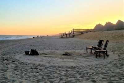 Private Beach Fire Montauk