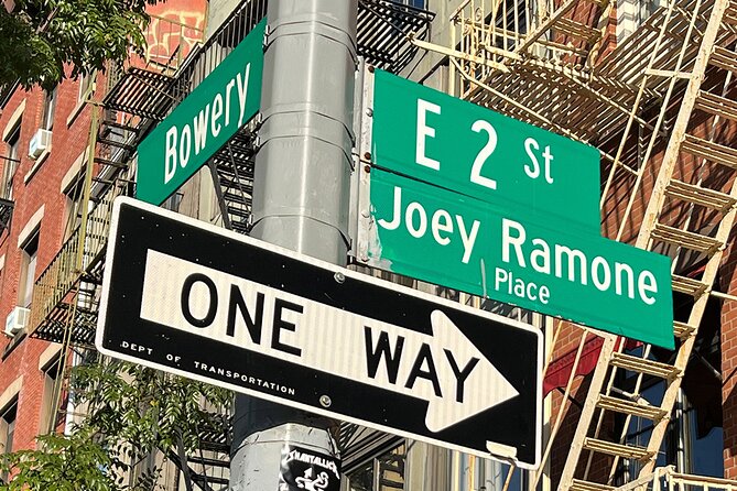 Rock and Roll History and Culture Walking Tour in New York City - At the former CBGB site, punk gets its address