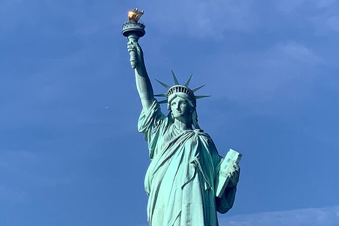 Statue of Liberty Speedboat Tour - from Chelsea Piers - One World Trade Center gives you the city’s vertical scale