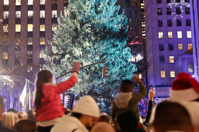 Tree Lighting Ceremony Indoor Viewing from 45 Rockefeller Center - Champagne, jazz, and a third-floor view