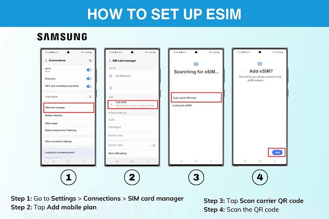 USA eSIM | 3-30 days | Daily data | QR code - Checking your phone before you pay